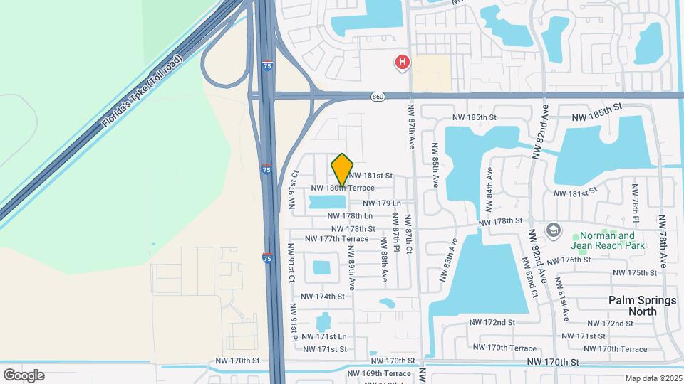 8920 NW 180th Terrace Map and Location Details