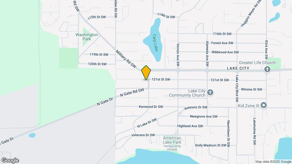 12108 Edgewood Ave SW Map and Location Details