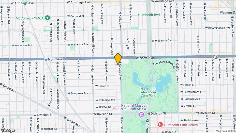 1522 N Kedzie Ave Map and Location Details