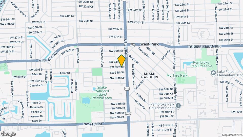 6010 SW 33rd St-Unit -B Map and Location Details