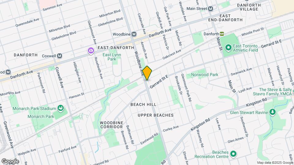 Upper-level level 2 bedroom apartment Map and Location Details