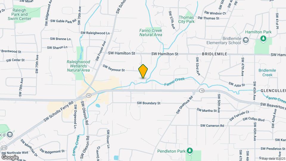 Raleigh Hills Townhomes Map and Location Details