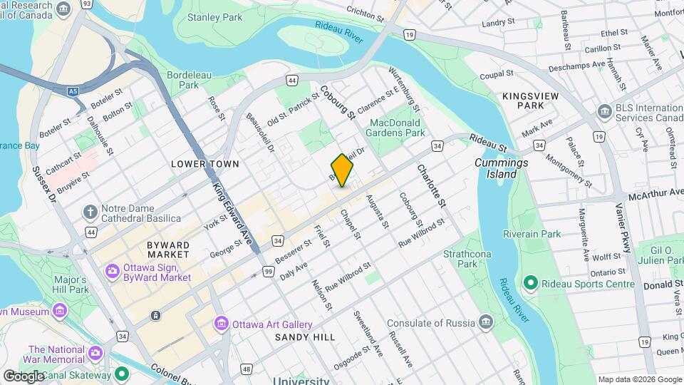 Story of Rideau & Chapel Map and Location Details