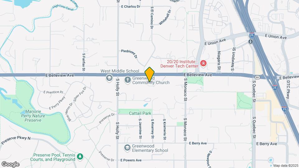 6000 E Belleview Ave Map and Location Details