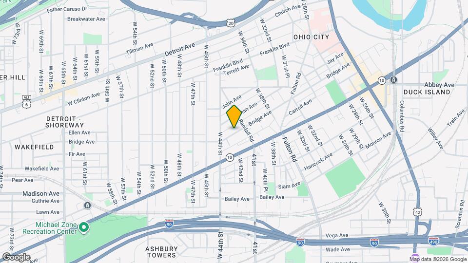 4206 Bridge Ave Map and Location Details