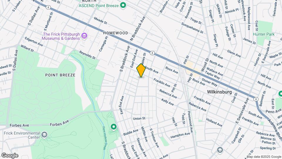 421 Peebles St Mapa y Detalles de la Ubicación