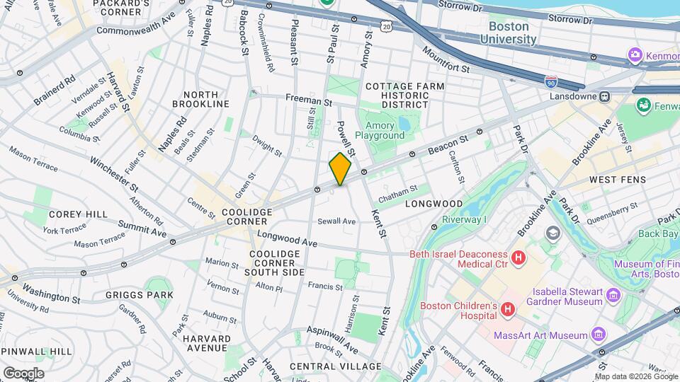 1199 Beacon St Map and Location Details