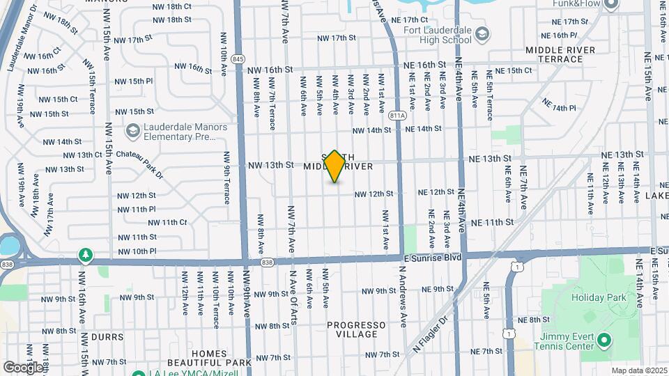 1213 NW 4th Ave Map and Location Details