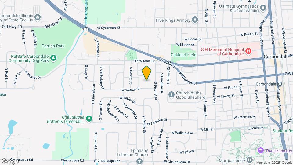 206 S Travelstead Ln Map and Location Details