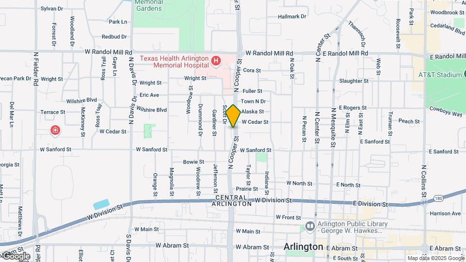 716 - 718 N Cooper St, Unit 1 Map and Location Details