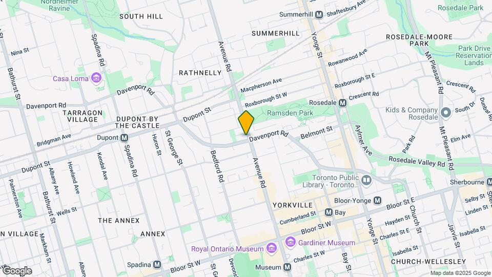 220 Davenport Rd Map and Location Details