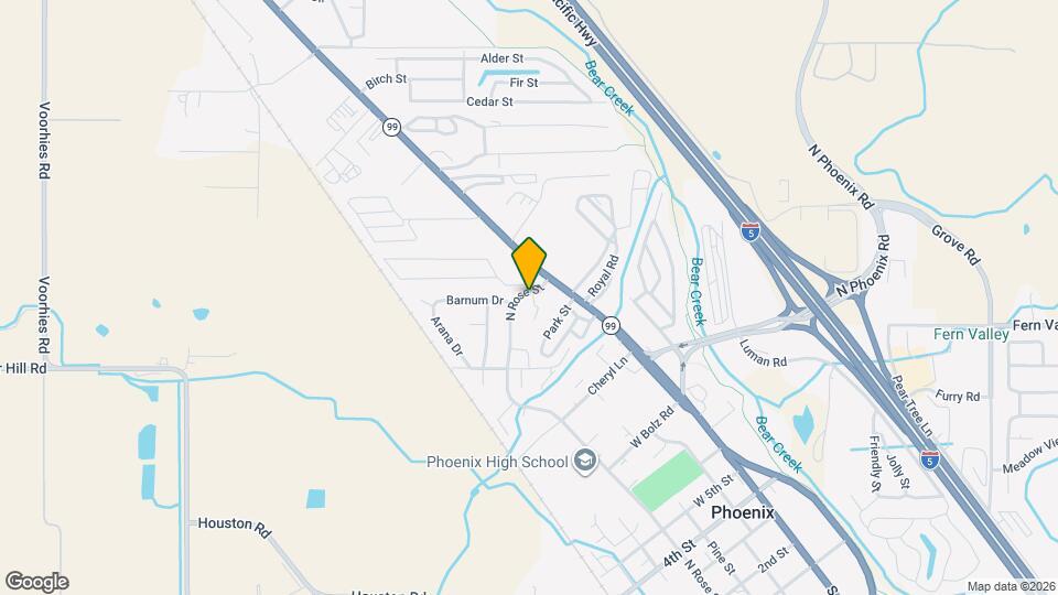 1038 N Rose St Map and Location Details