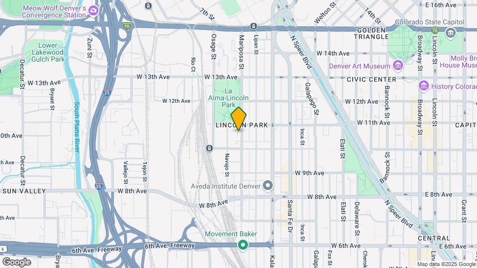 1057 Mariposa St Map and Location Details