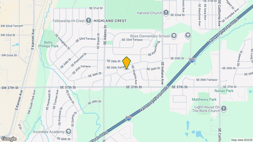 900 SE 36th St Map and Location Details