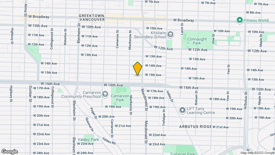 2826 W 15th Ave Map and Location Details