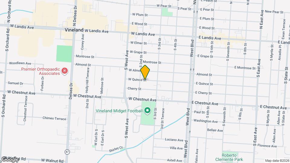 213 W Quince St Mapa y Detalles de la Ubicación