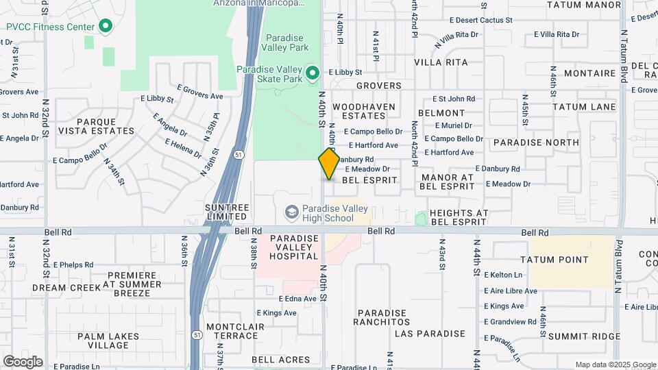 17220 N 40th Pl Map and Location Details