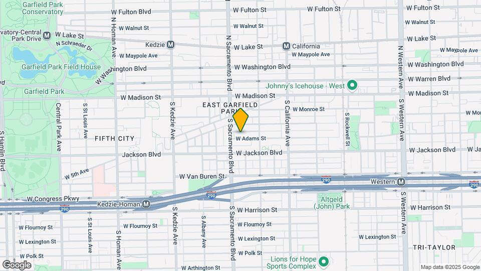 2942 W Adams St Map and Location Details
