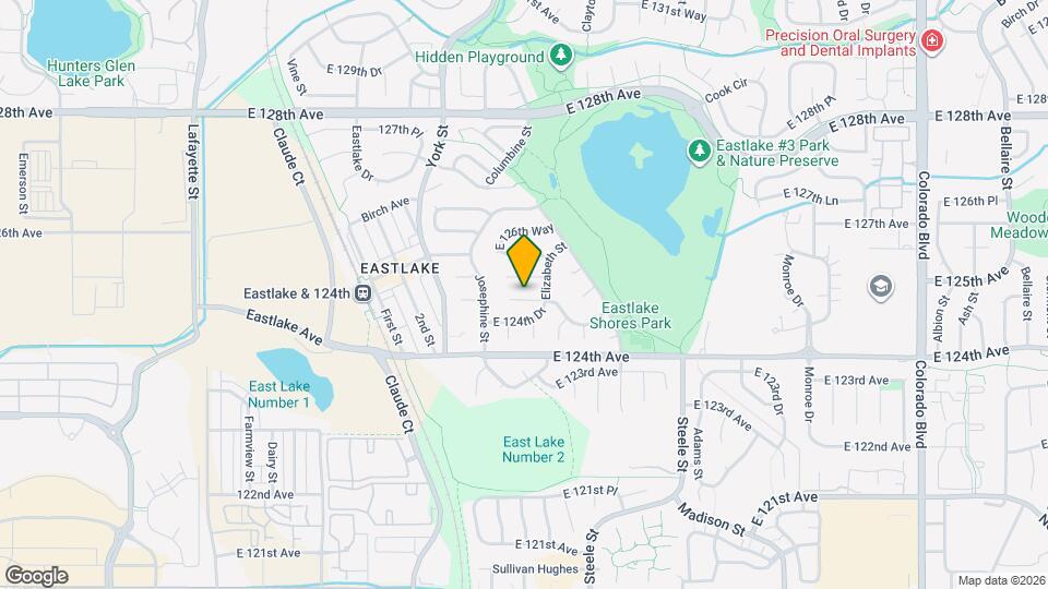 2567 E 124th Pl Map and Location Details