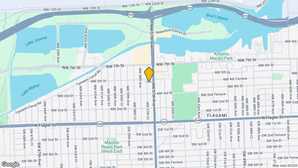421 NW 57th Ct Map and Location Details