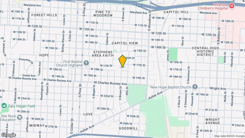 3222 W 18th St Map and Location Details