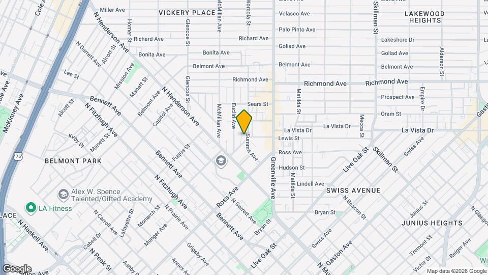 1839 Summit Ave Map and Location Details