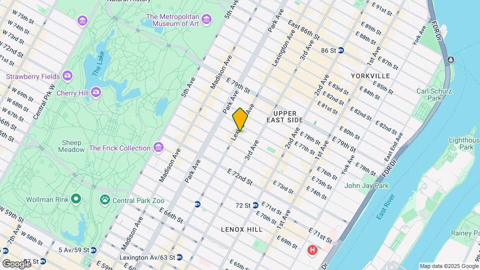 1057-1059 Lexington Ave Map and Location Details