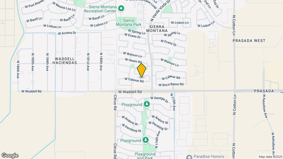 17756 W Calavar Rd Map and Location Details