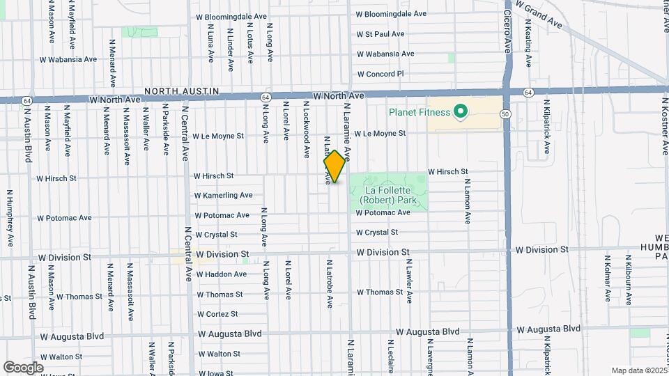 1337 N Latrobe Ave Map and Location Details
