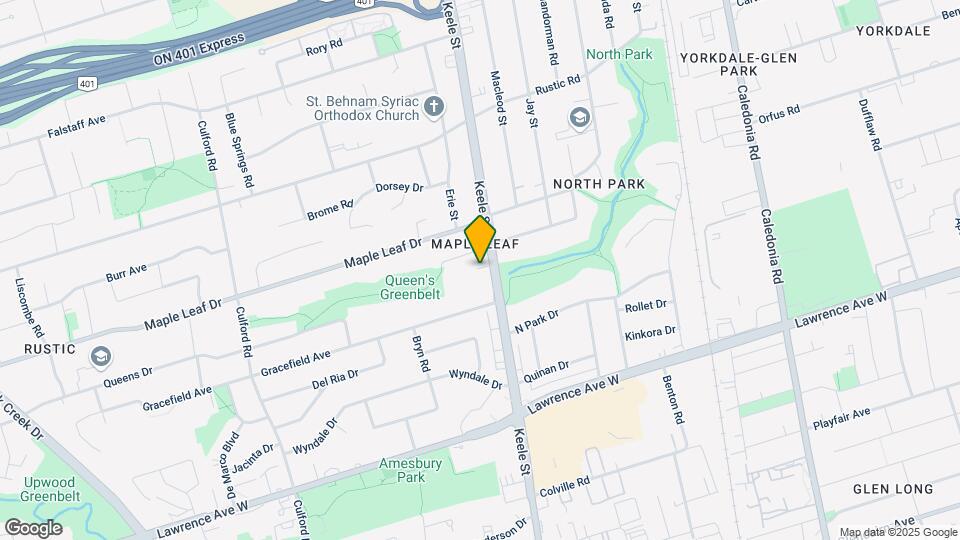 2460-2500 Keele Street Map and Location Details