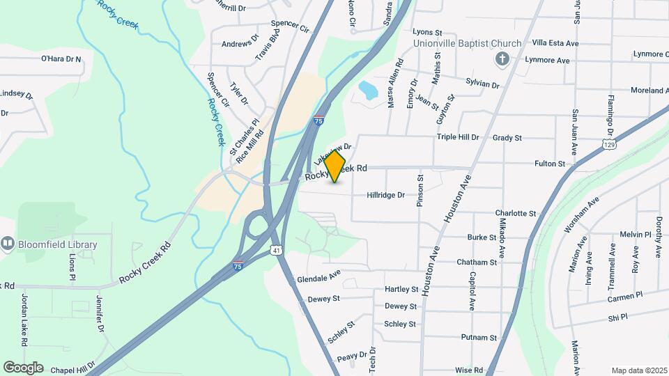 1319 Hillridge Dr Map and Location Details