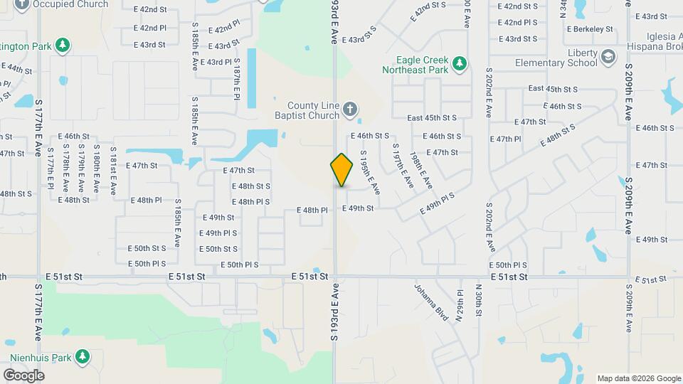 4808 S 194th E Ave Mapa y Detalles de la Ubicación