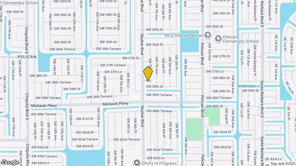 3818 SW 7th Pl Map and Location Details