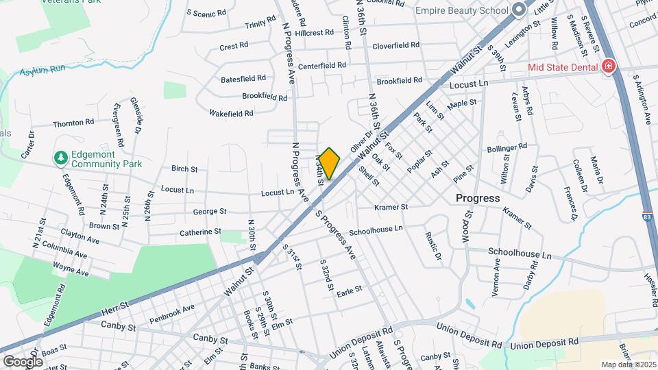 3410 Walnut St Map and Location Details