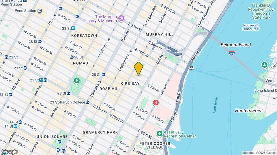 225 E 30th St Map and Location Details