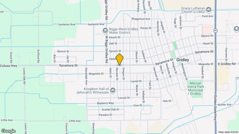 1665 Sycamore St Map and Location Details