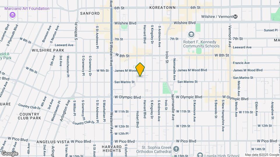 924 S Hobart Blvd Map and Location Details