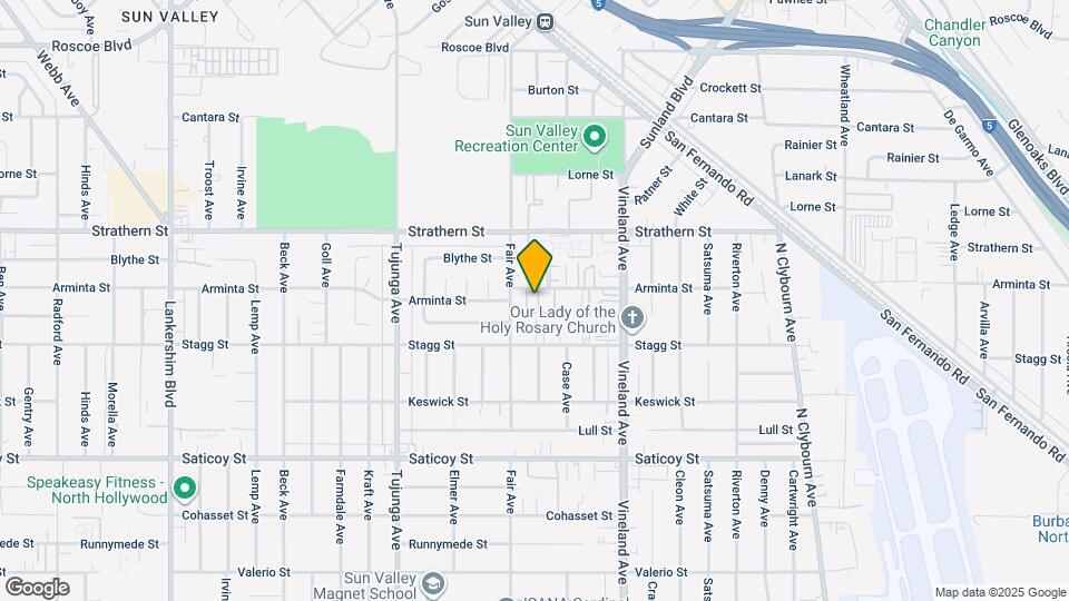 11134 Arminta St Map and Location Details