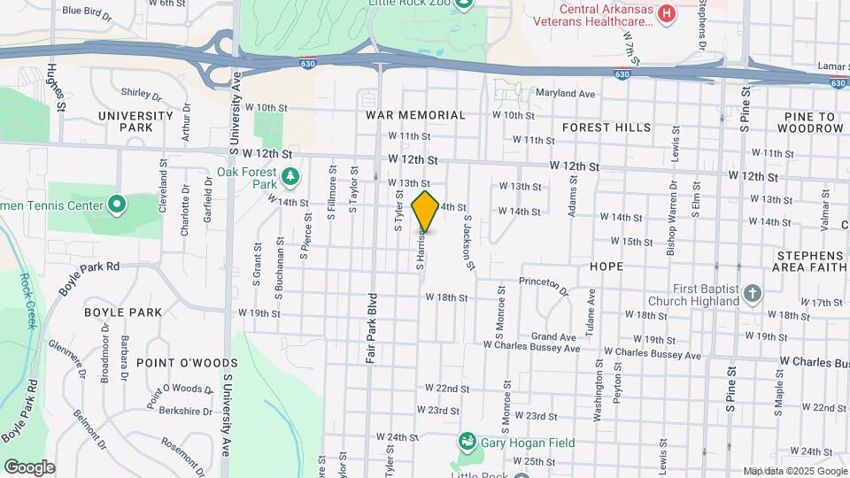 1519 S Harrison St Map and Location Details