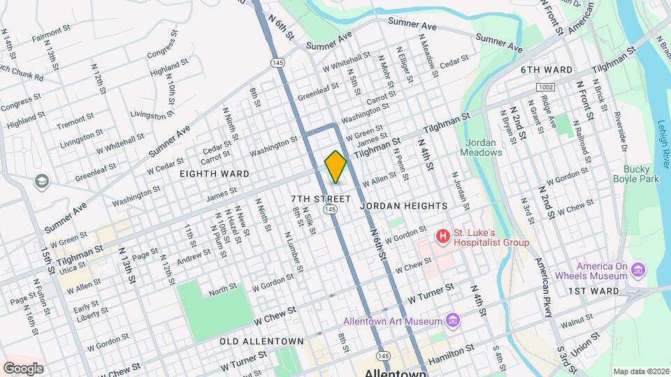 608 Park St Map and Location Details