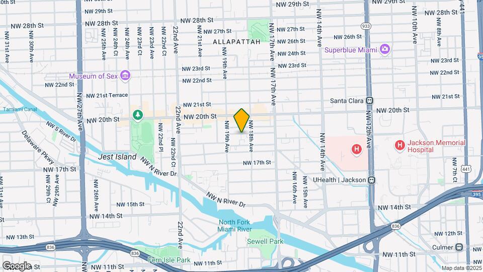 1834 NW 19th St Map and Location Details