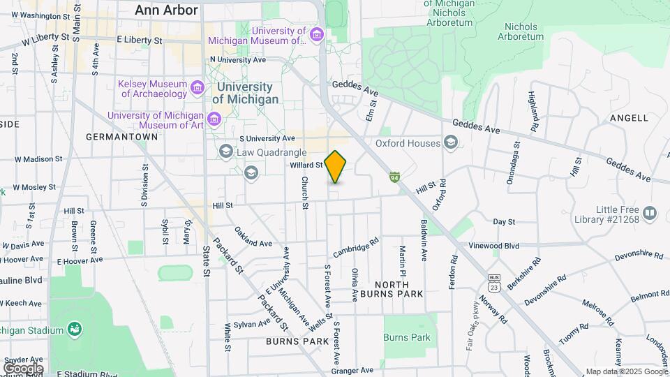 727 South Forest Avenue Map and Location Details