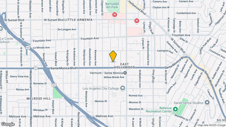1119 N. Berendo St. Mapa y Detalles de la Ubicación