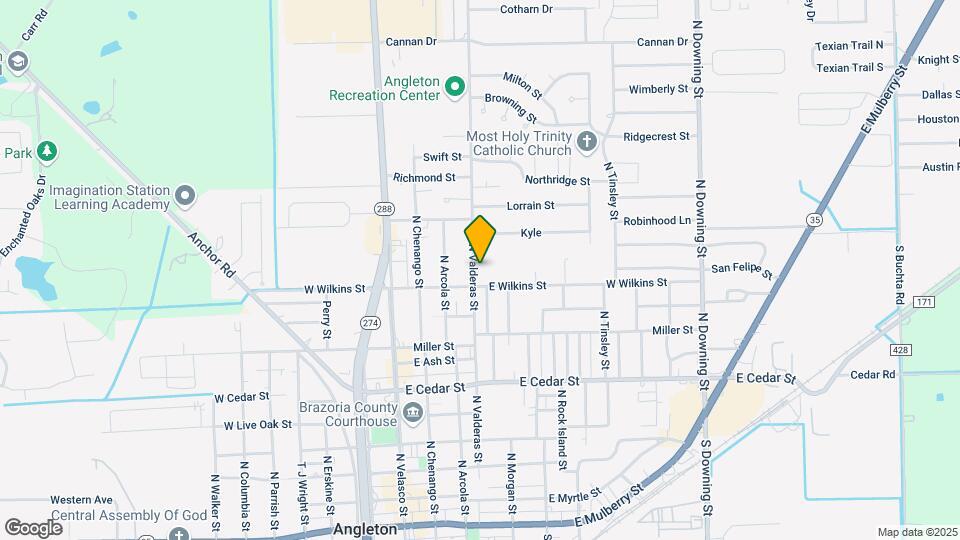 1010 N Valderas St Map and Location Details