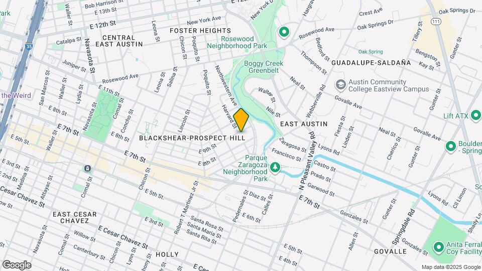 2501 E 9th St Map and Location Details