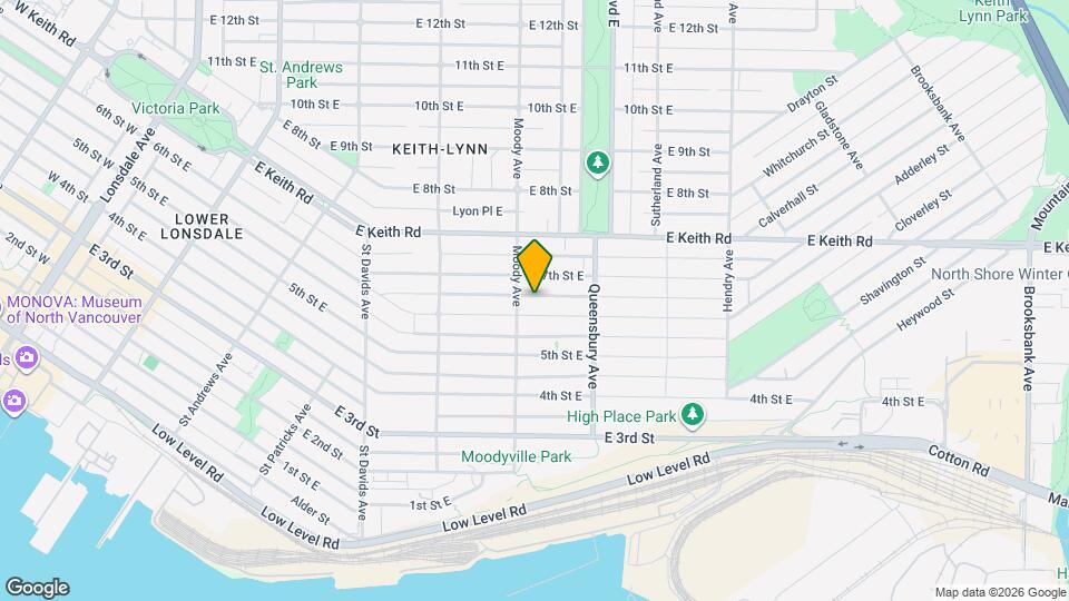 610 6th St E Map and Location Details