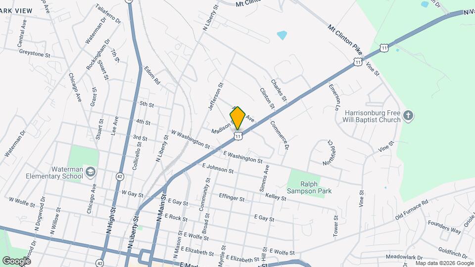 801 N Main St Map and Location Details