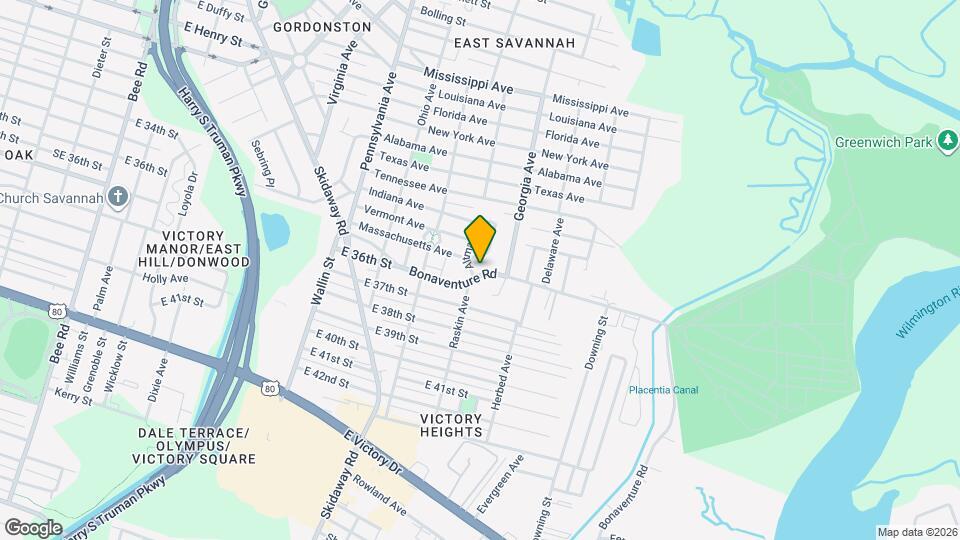 2202 Bonaventure Rd Map and Location Details