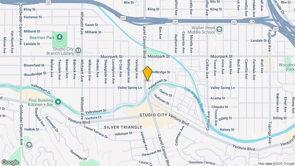 4240 Laurel Canyon Blvd Map and Location Details