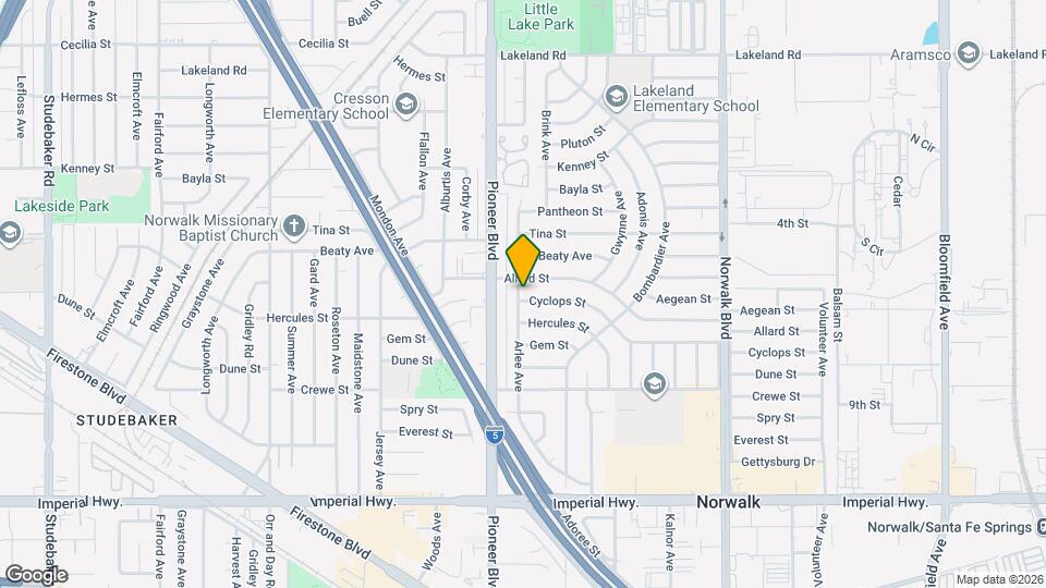 11816 Arlee Ave Map and Location Details